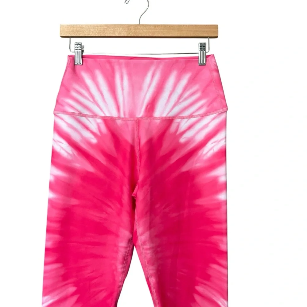 Splits59‎ Bardot 7/8 High Waist Leggings in a pink tie-dye Size Large